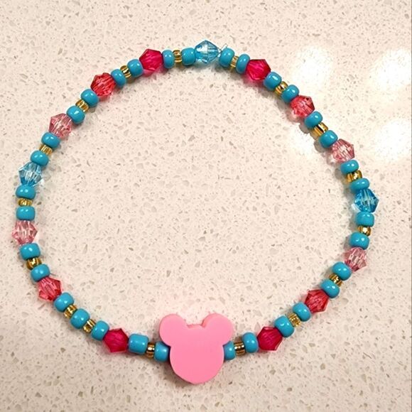 Custom Disney Mickey Mouse Beaded Friendship Bracelet - Picture 1 of 2